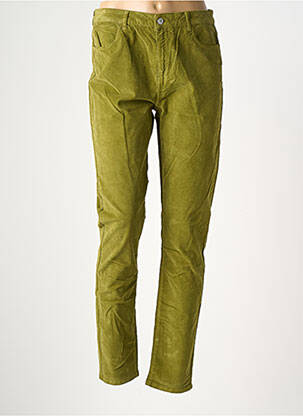 Pantalon slim elasticitate mărime normală verde KANOPE femeie