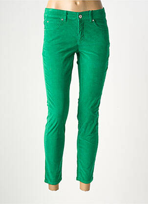 Pantalon slim elasticitate mărime normală verde OUI femeie
