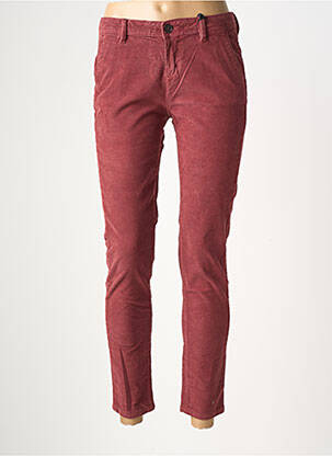 Pantalon chino elasticitate talie joasă roșu CIMARRON femeie
