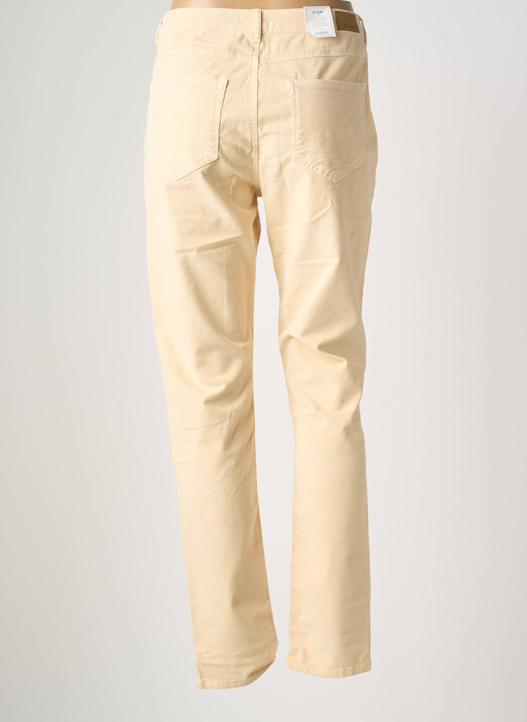 Pantalon slim elasticitate mărime normală bej KANOPE femeie