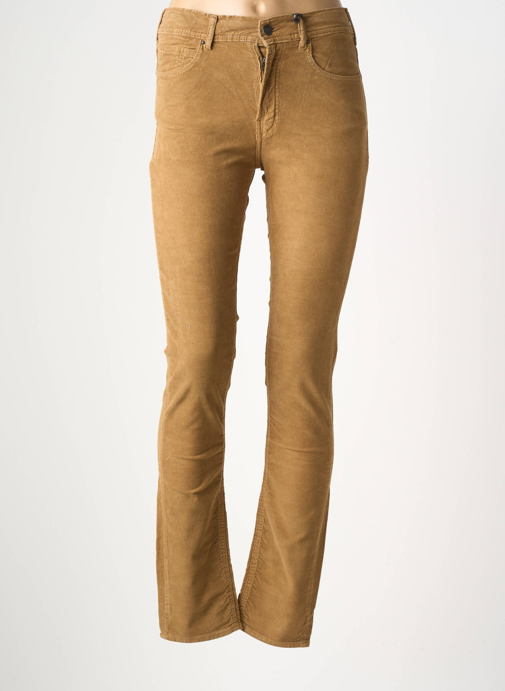 Pantalon slim conic mărime normală maro CIMARRON femeie
