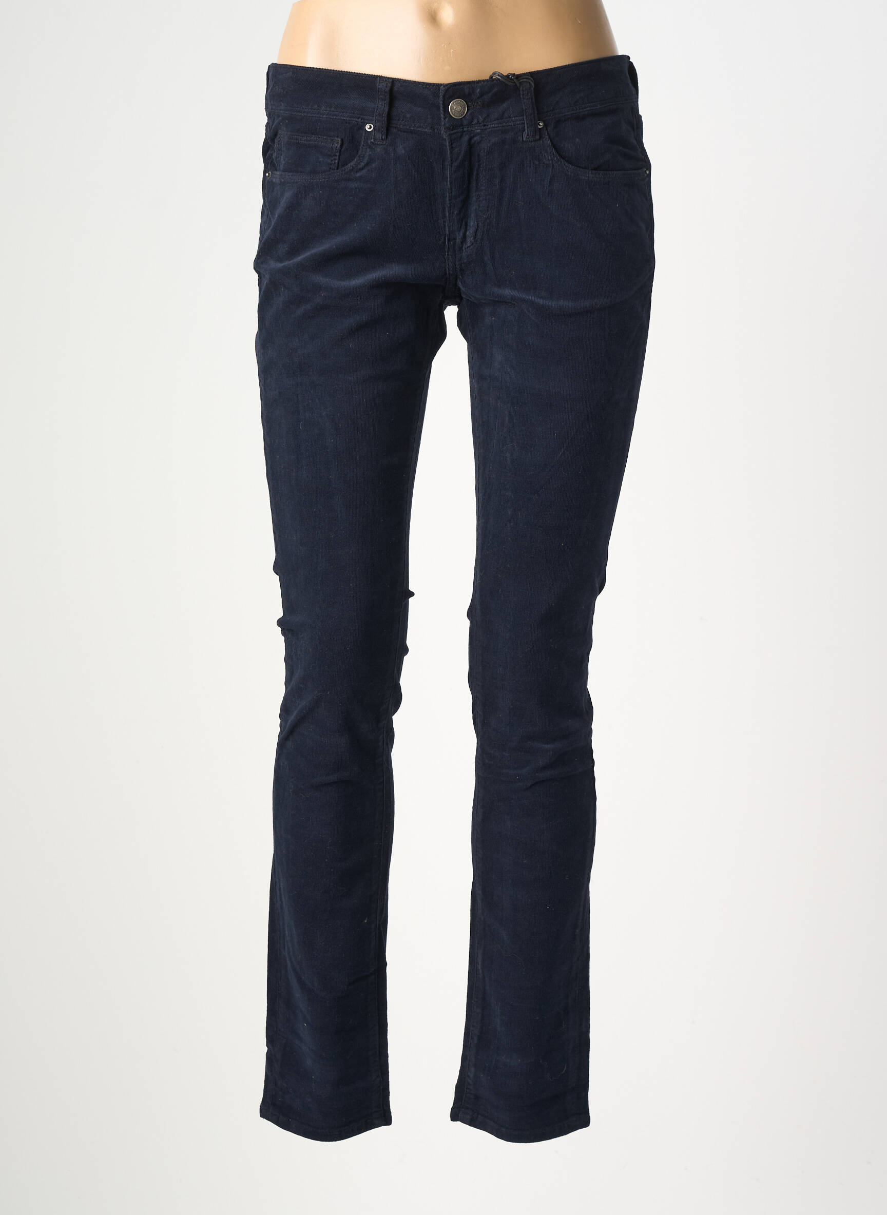 Pantalon slim conic mărime normală albastru CIMARRON femeie