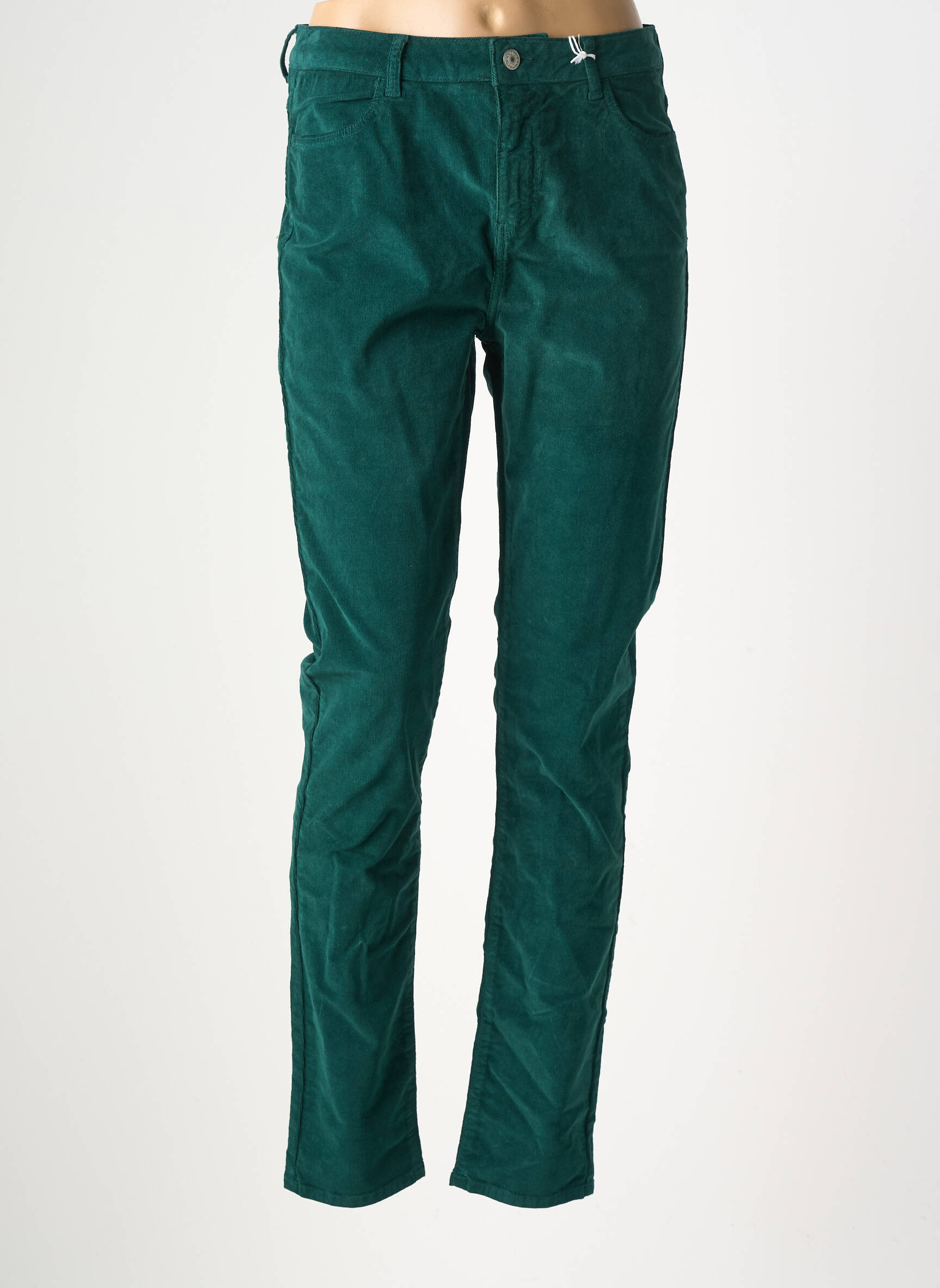 Pantalon slim elasticitate mărime normală verde KANOPE femeie