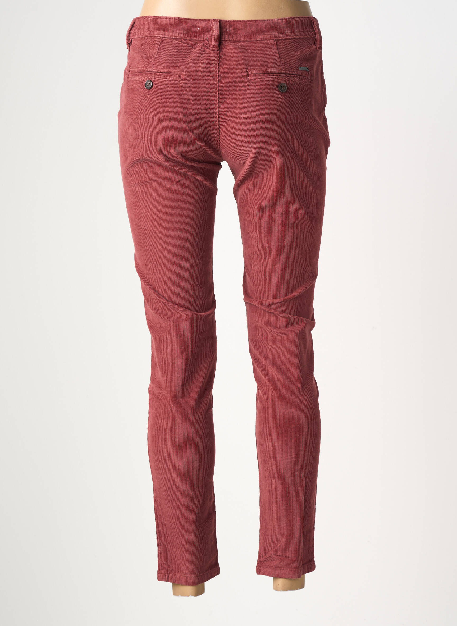 Pantalon chino elasticitate talie joasă roșu CIMARRON femeie