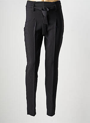 Pantalon slim talie înaltă talie înaltă negru STUDIO PARISIEN femeie