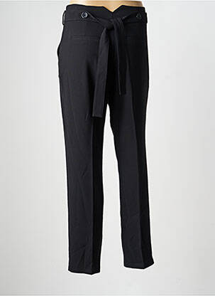 Pantalon drept țesătură crep talie înaltă negru SCHOOL RAG femeie