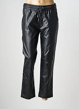 Pantalon drept talie elastică mărime normală negru KANOPE femeie