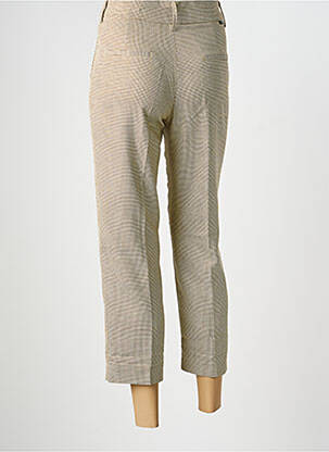 Pantalon 7/8 talie cu cleme mărime normală bej REIKO femeie
