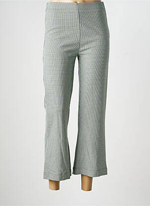 Pantalon 7/8 talie înaltă talie înaltă verde INDI & COLD femeie