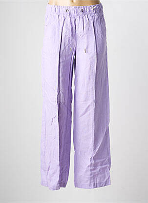 Pantalon larg țesătură crep mărime normală violet STREET ONE femeie