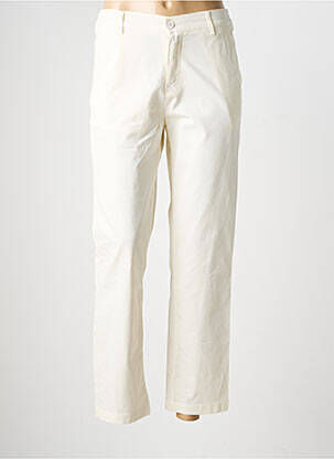 Pantalon 7/8 talie elastică mărime normală bej HAPPY femeie