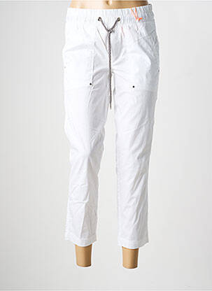 Pantalon 7/8 talie elastică mărime normală alb STREET ONE femeie