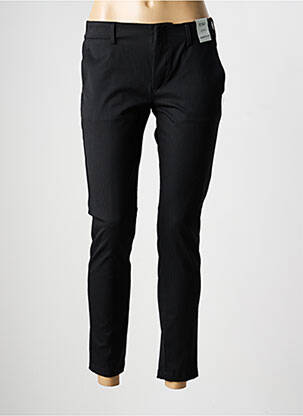 Pantalon 7/8 talie cu cleme mărime normală negru REIKO femeie