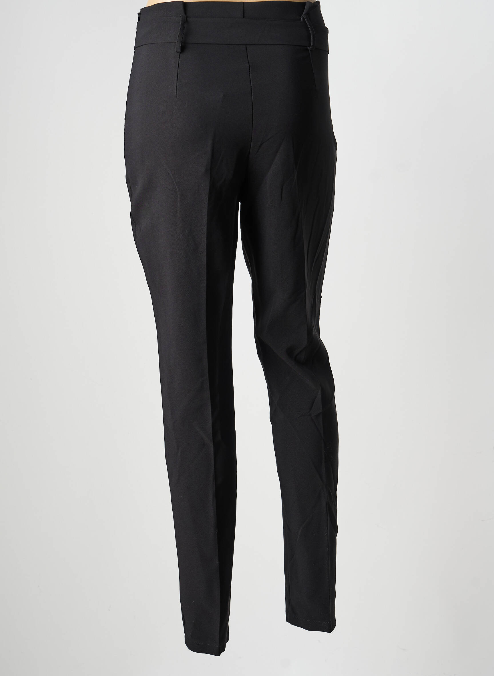 Pantalon slim talie înaltă talie înaltă negru STUDIO PARISIEN femeie