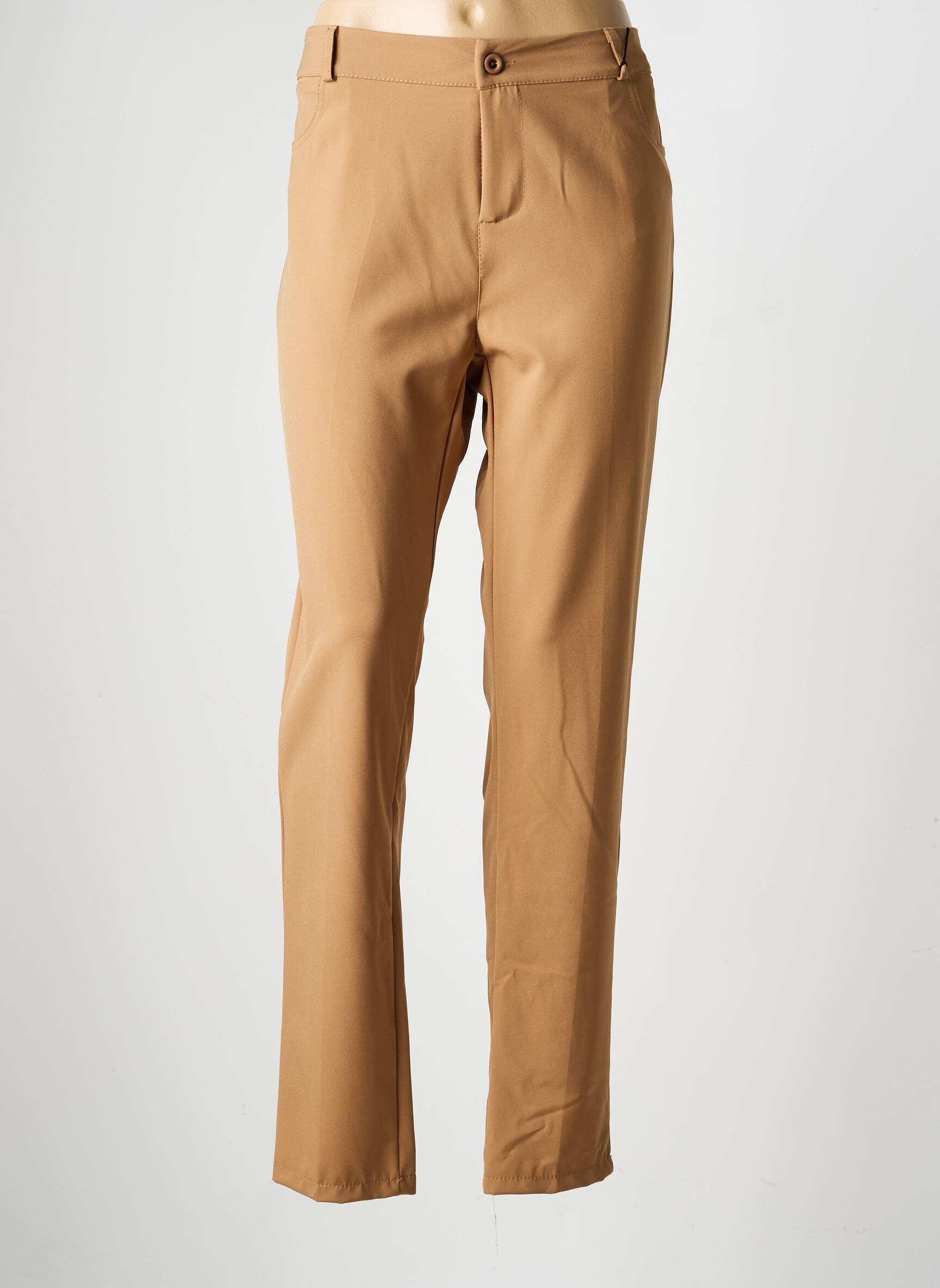 Pantalon slim elasticitate mărime normală maro RINASCIMENTO femeie