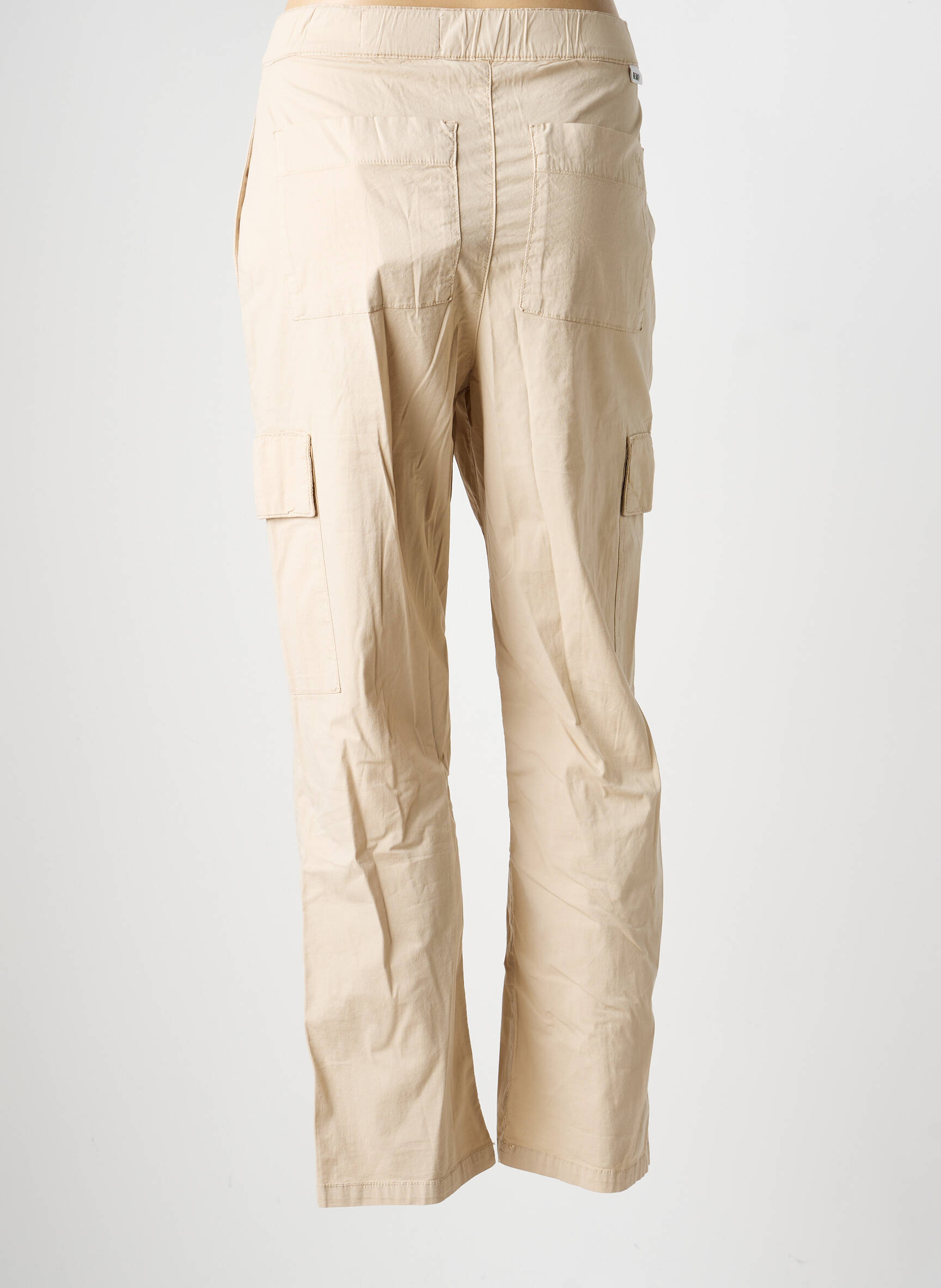 Pantalon cargo subțire mărime normală bej REIKO femeie