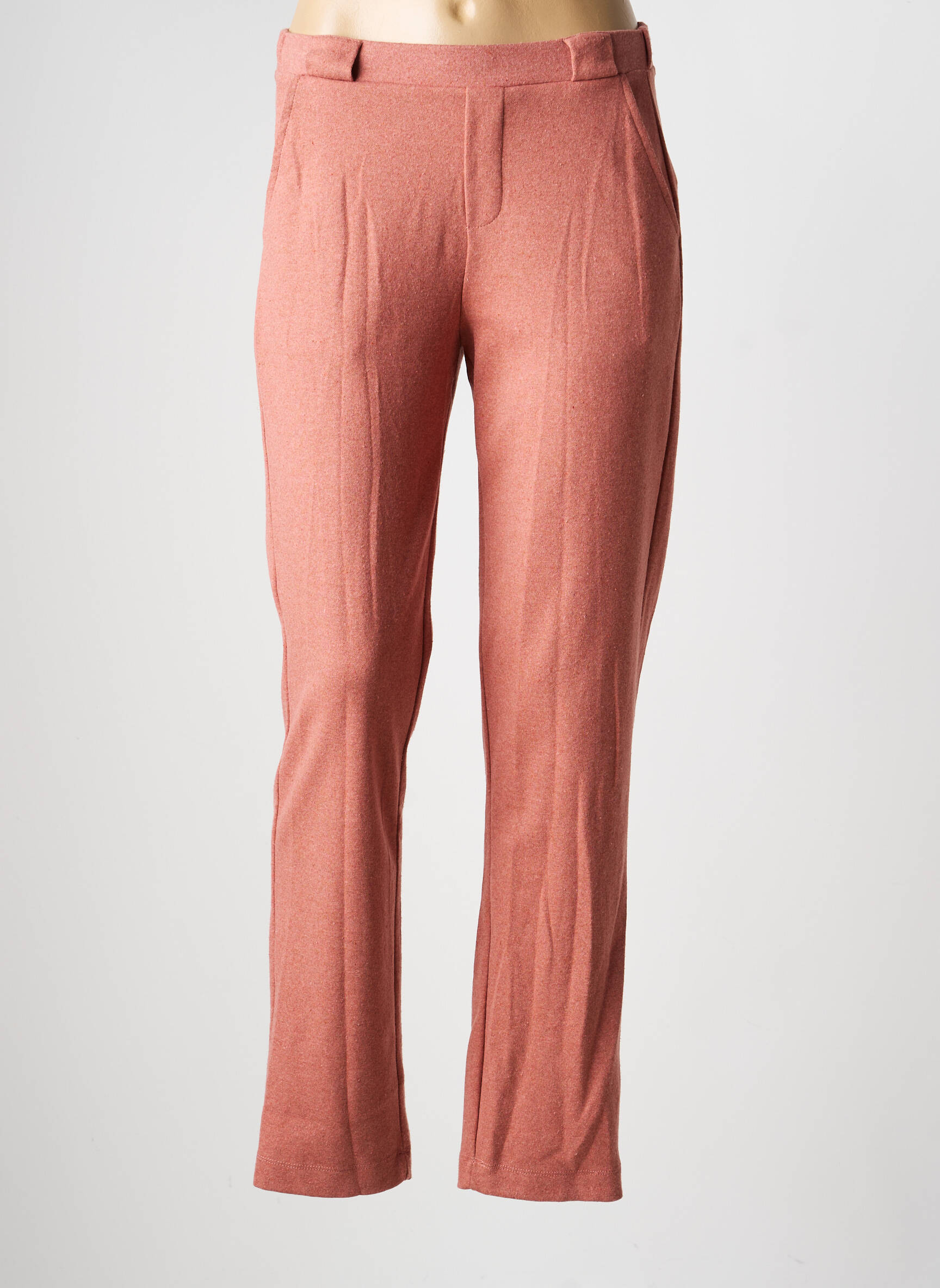 Pantalon chino elasticitate mărime normală roz YERSE femeie