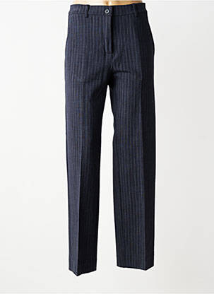 Pantalon drept talie cu cleme mărime normală albastru VOLPATO femeie