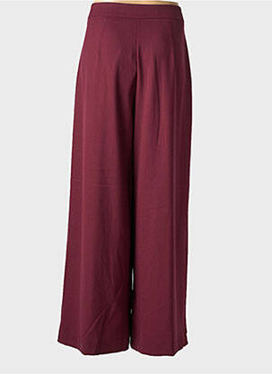 Pantalon larg țesătură poplin mărime normală violet KING KONG femeie