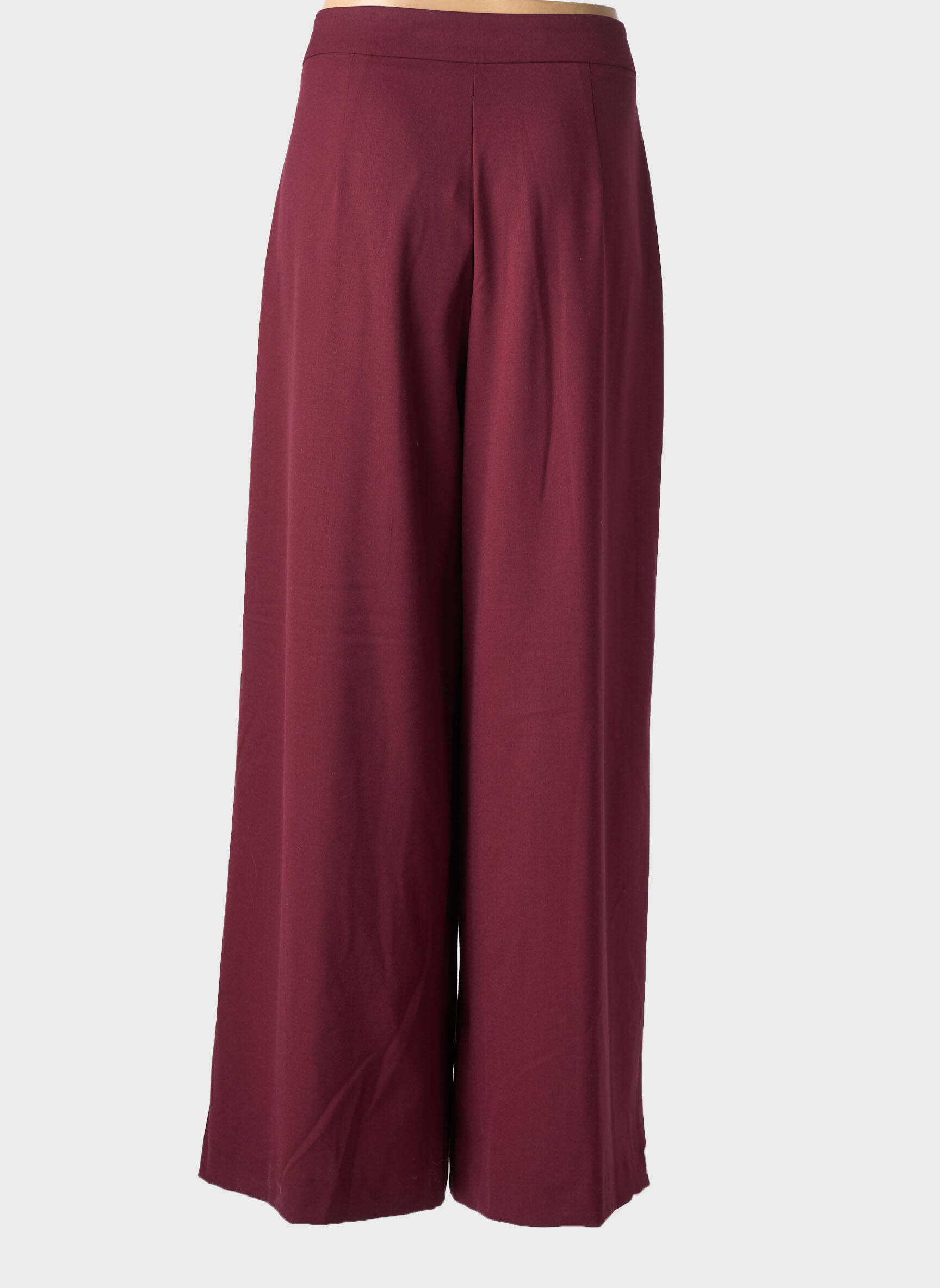 Pantalon larg țesătură poplin mărime normală violet KING KONG femeie