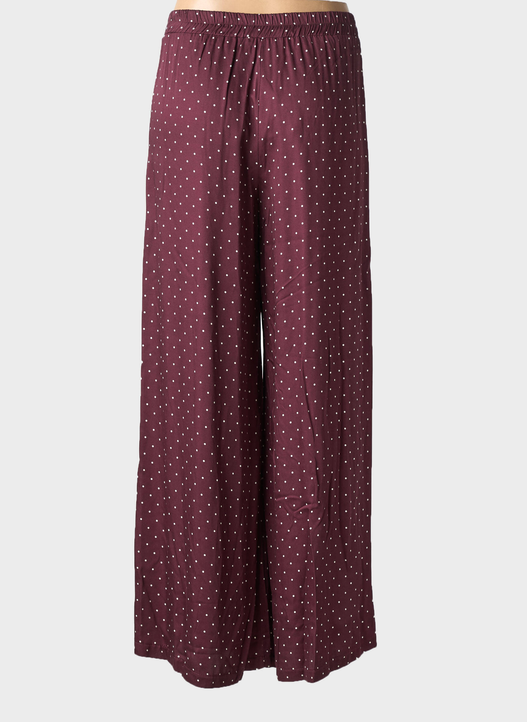Pantalon larg croială fluidă mărime normală violet ANGELA DAVIS femeie