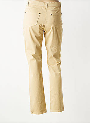 Pantalon slim țesătură poplin mărime normală bej QUATTRO femeie