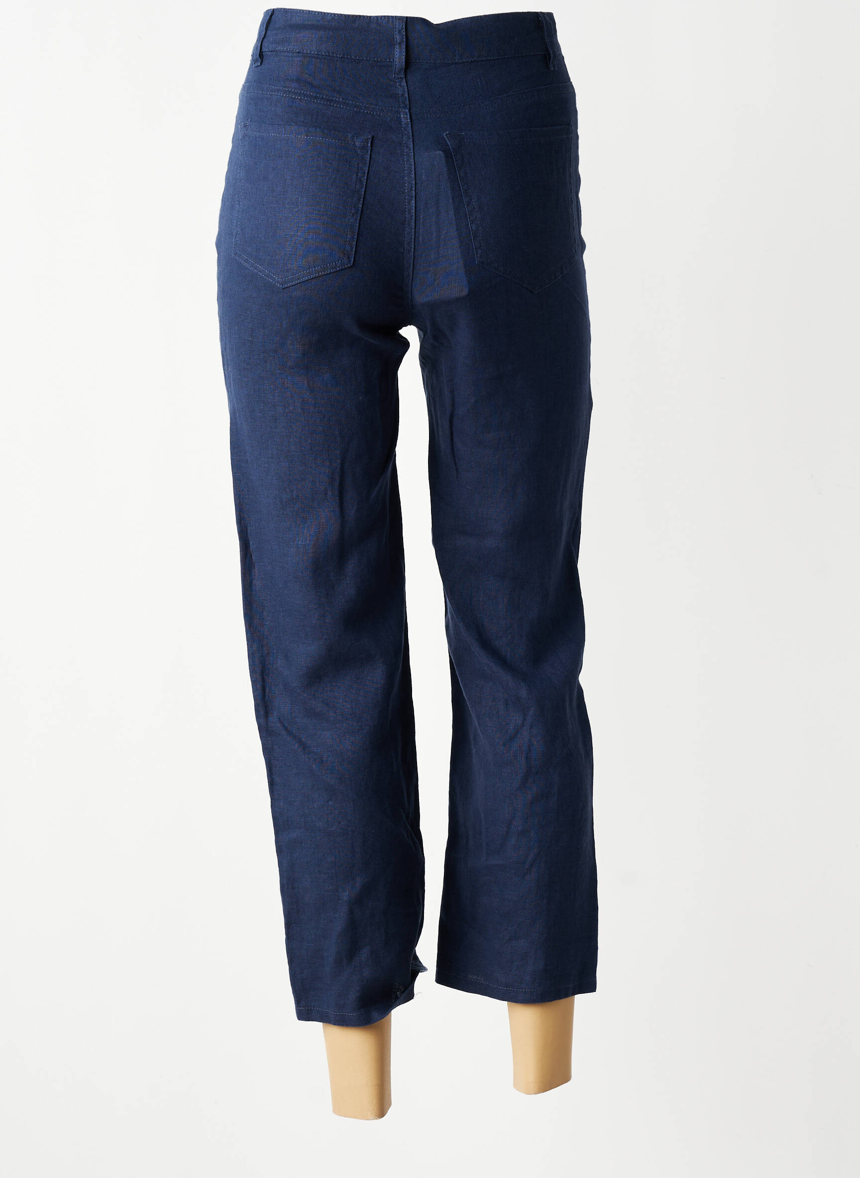Pantalon 7/8 talie înaltă talie înaltă albastru VAN-DOS femeie