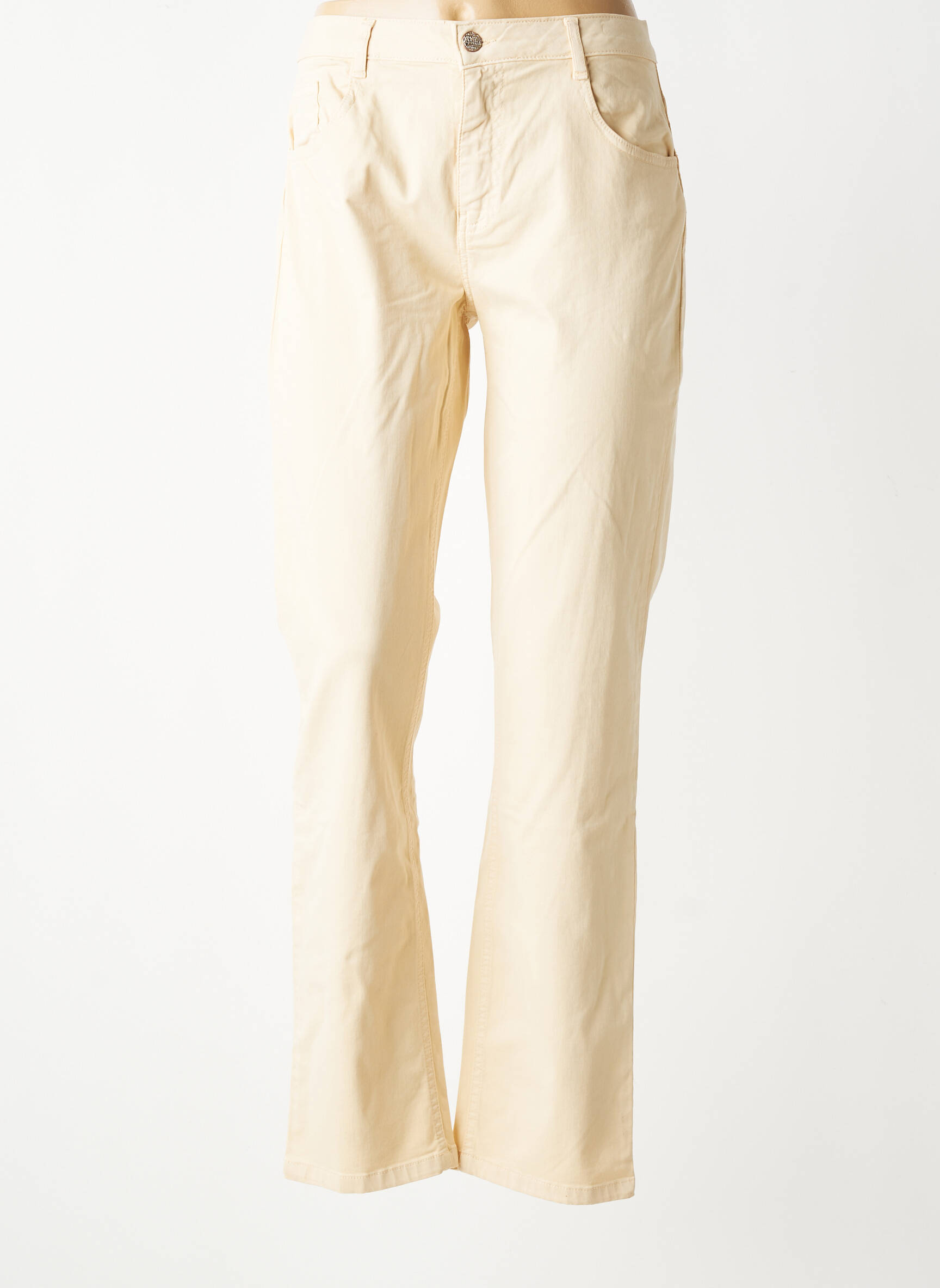 Pantalon drept elasticitate mărime normală bej LOLA ESPELETA femeie