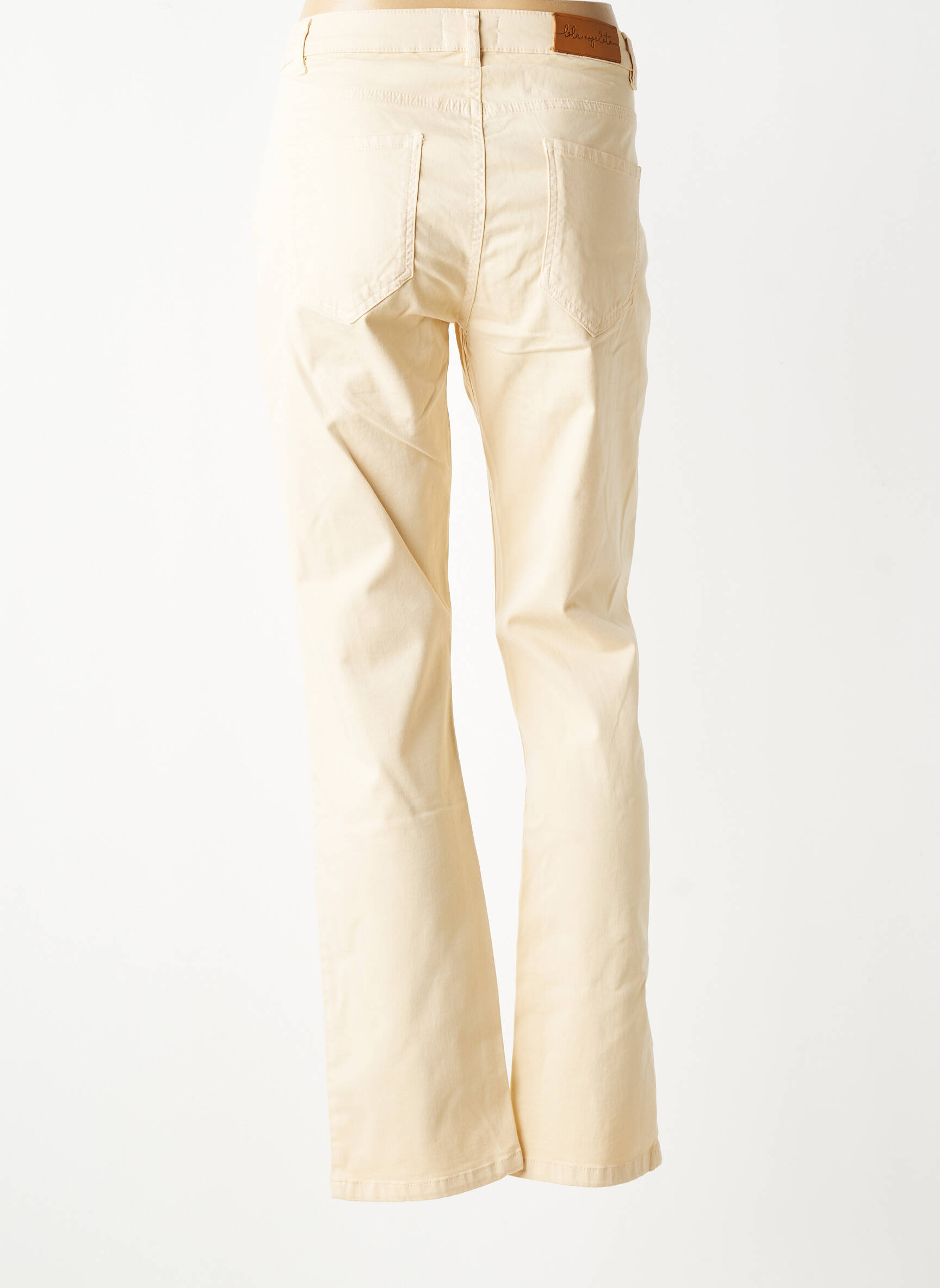 Pantalon drept elasticitate mărime normală bej LOLA ESPELETA femeie
