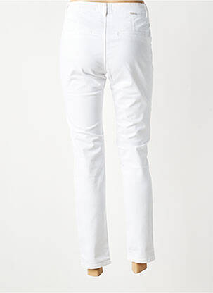Pantalon chino elasticitate mărime normală alb HAPPY femeie