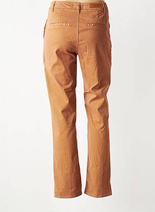 Pantalon chino elasticitate mărime normală maro HAPPY femeie