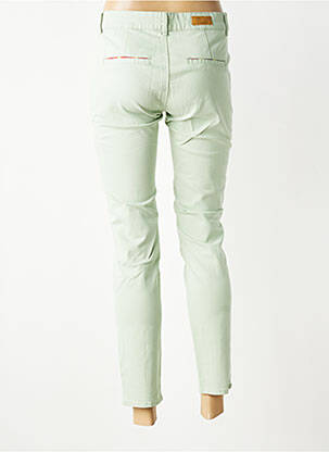 Pantalon chino elasticitate mărime normală verde HAPPY femeie