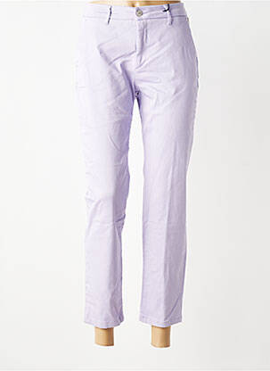 Pantalon chino elasticitate mărime normală violet FREEMAN T.PORTER femeie