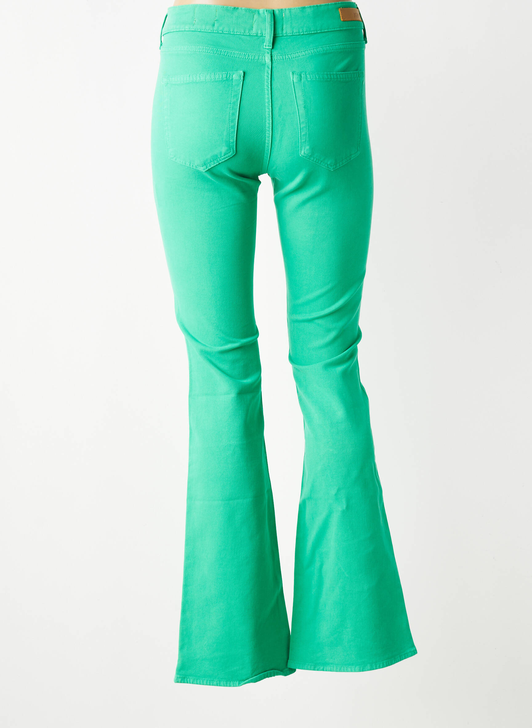 Blugi bootcut mărime normală mărime normală verde HAPPY femeie