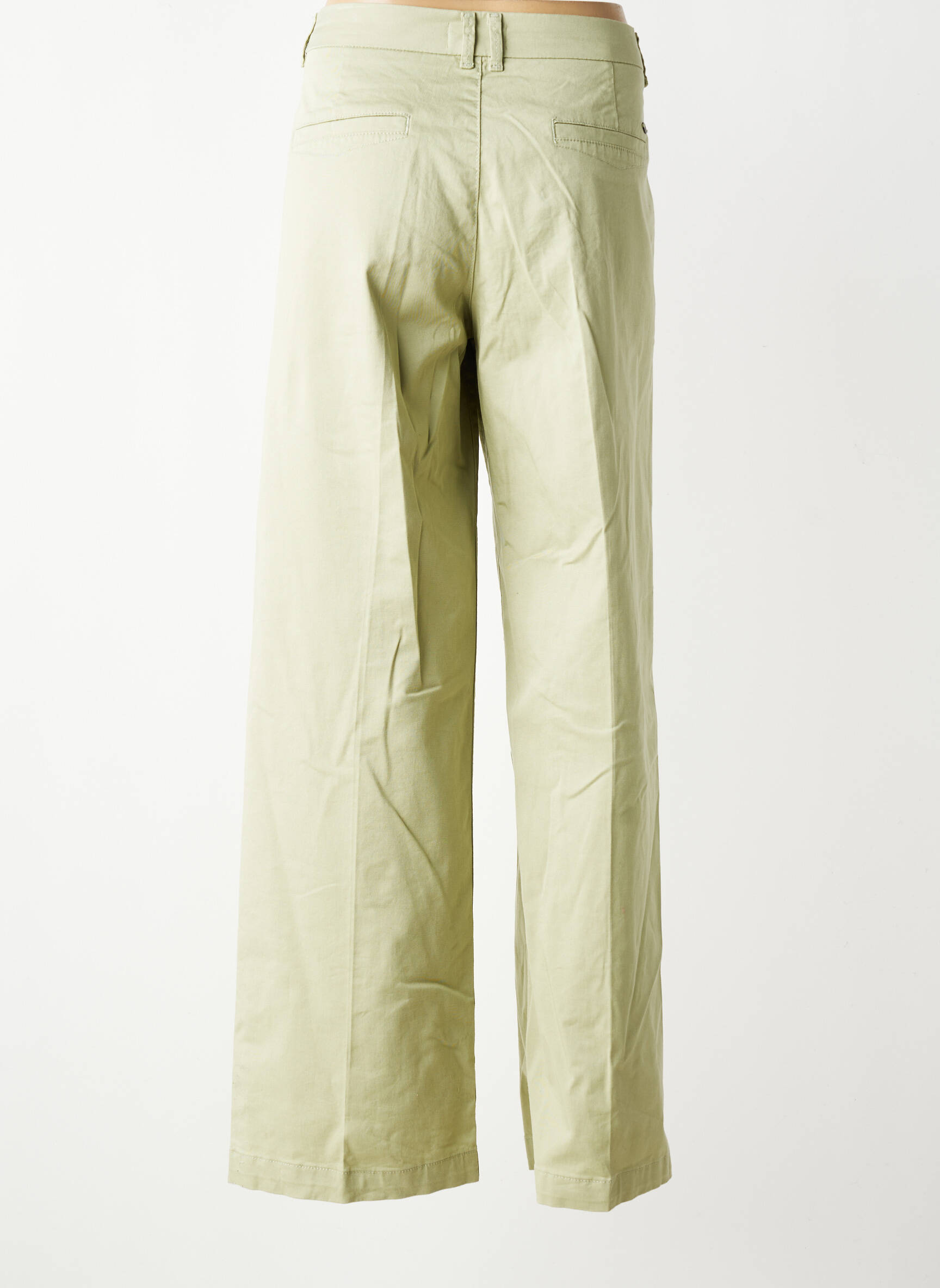 Pantalon chino elasticitate mărime normală verde FREEMAN T.PORTER femeie
