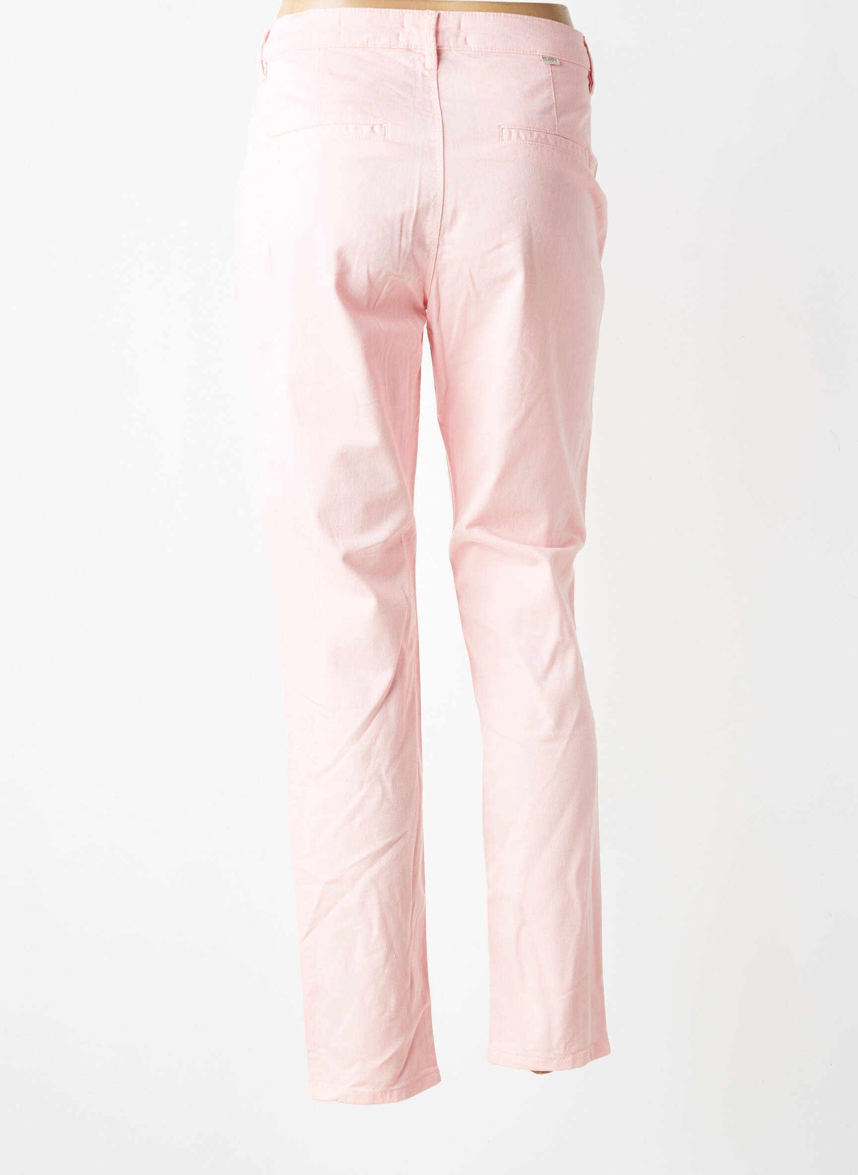 Pantalon chino elasticitate mărime normală roz HAPPY femeie
