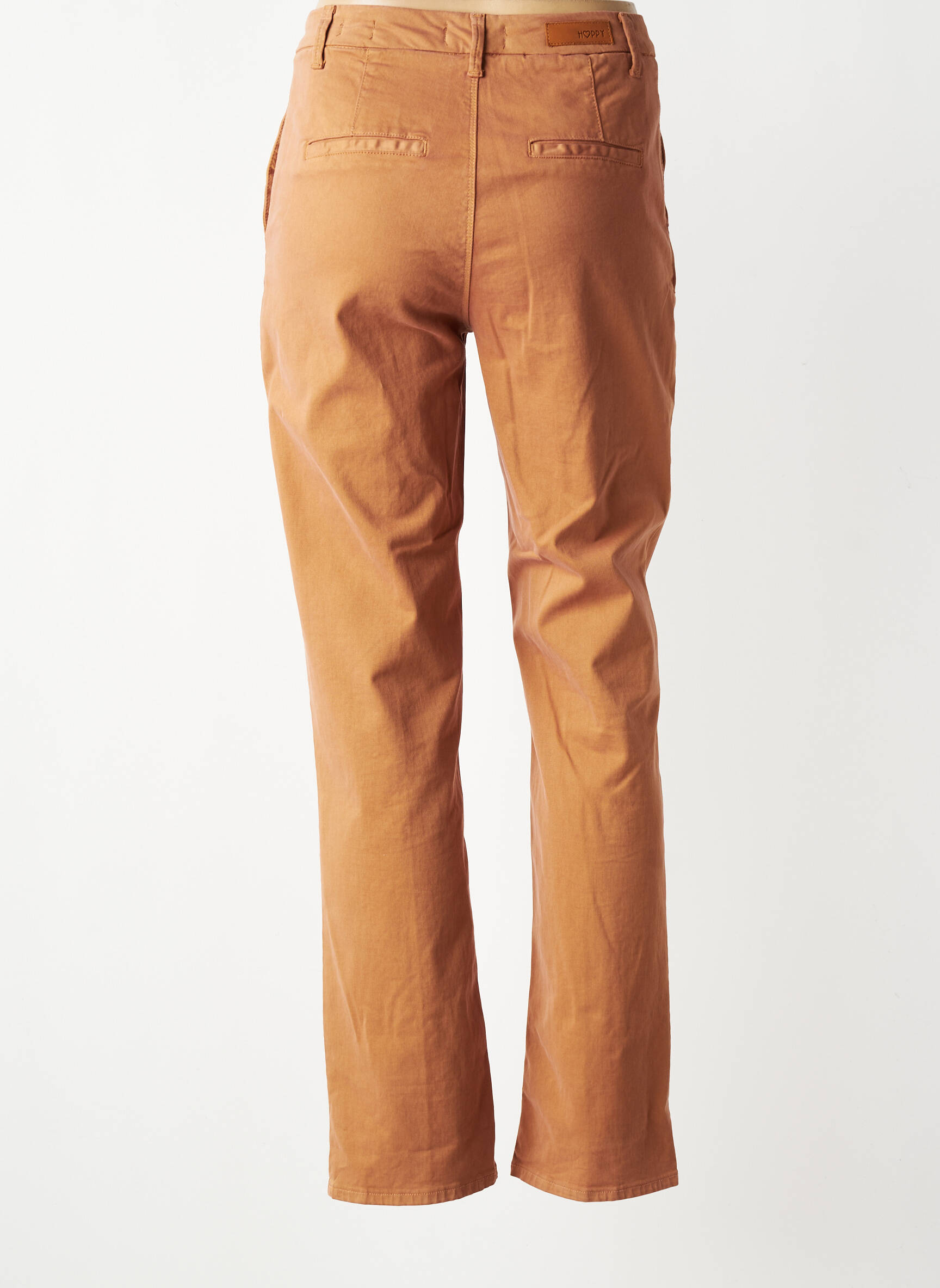Pantalon chino elasticitate mărime normală maro HAPPY femeie