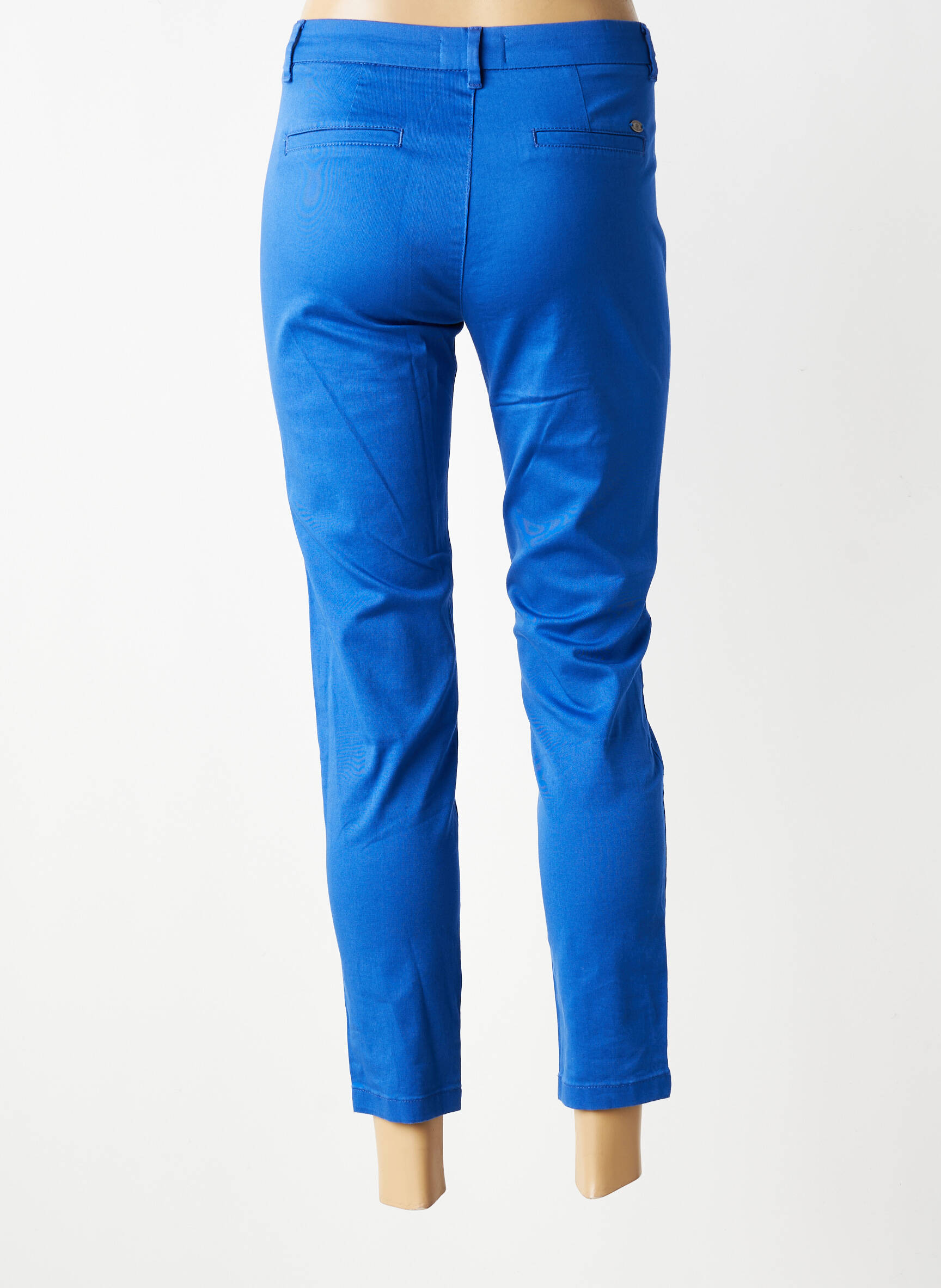 Pantalon chino elasticitate mărime normală albastru FREEMAN T.PORTER femeie
