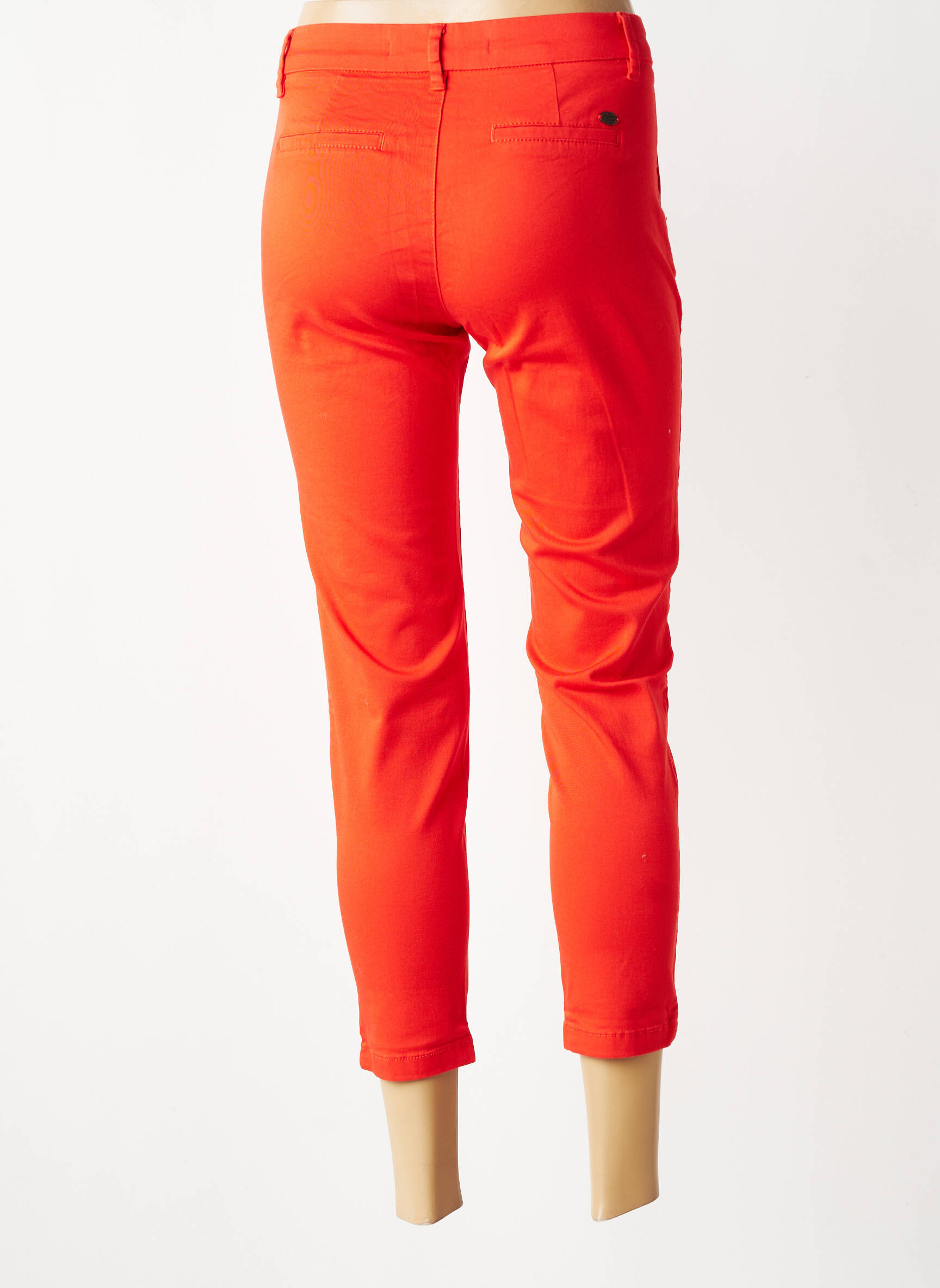 Pantalon chino elasticitate mărime normală portocalie FREEMAN T.PORTER femeie