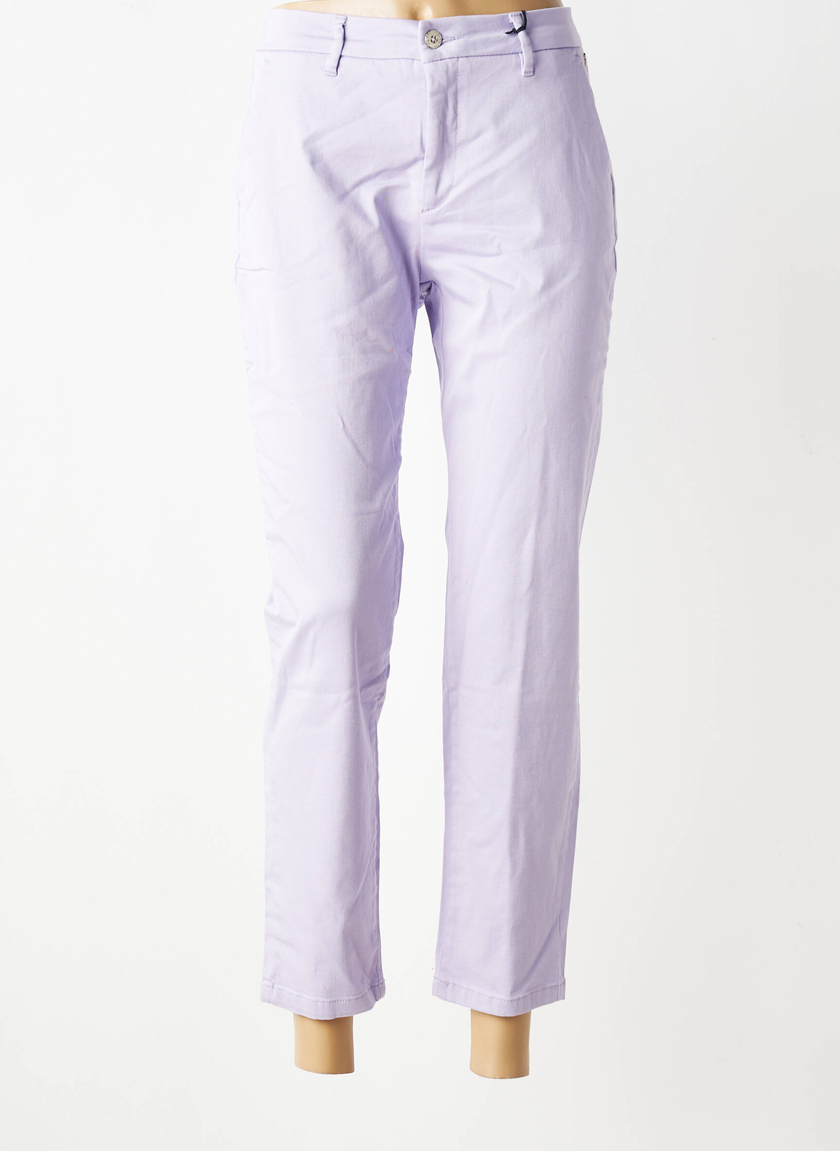 Pantalon chino elasticitate mărime normală violet FREEMAN T.PORTER femeie