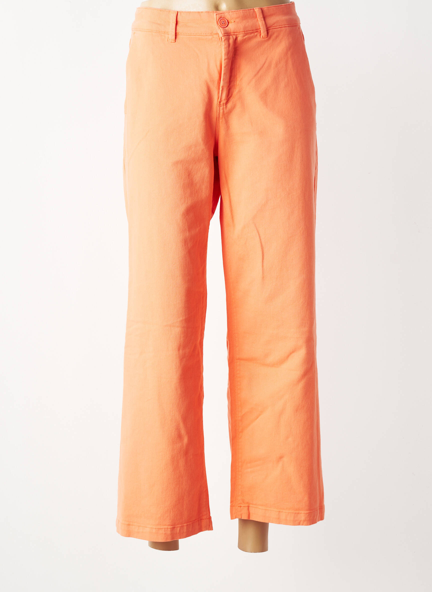 Pantalon 7/8 elasticitate mărime normală portocalie HAPPY femeie