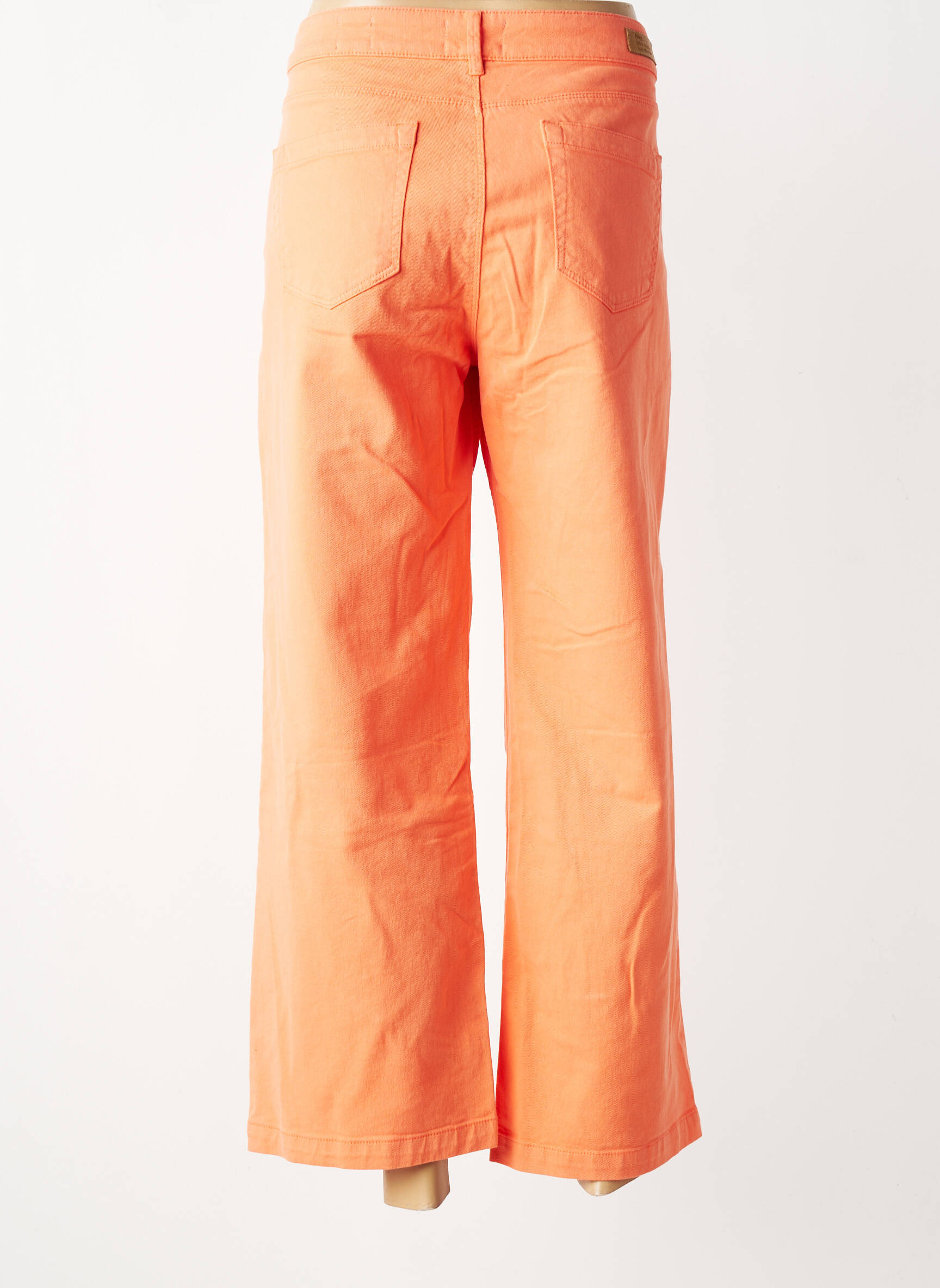 Pantalon 7/8 elasticitate mărime normală portocalie HAPPY femeie