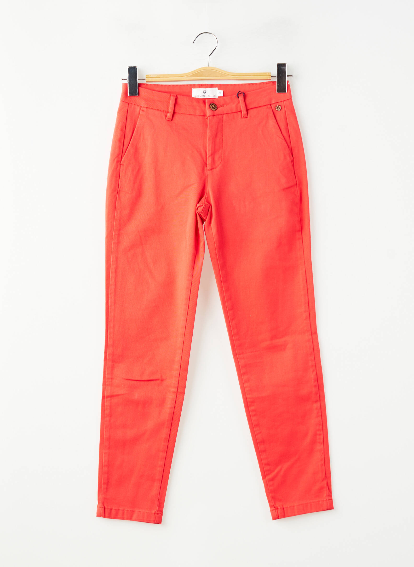 Pantalon chino elasticitate mărime normală roșu FREEMAN T.PORTER femeie