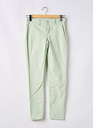Pantalon chino elasticitate mărime normală verde HAPPY femeie