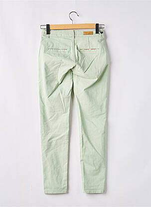 Pantalon chino elasticitate mărime normală verde HAPPY femeie