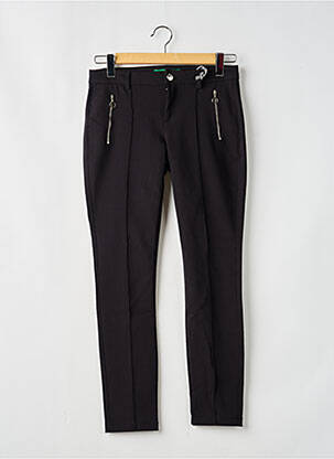 Pantalon 7/8 talie cu cleme mărime normală negru STREET ONE femeie
