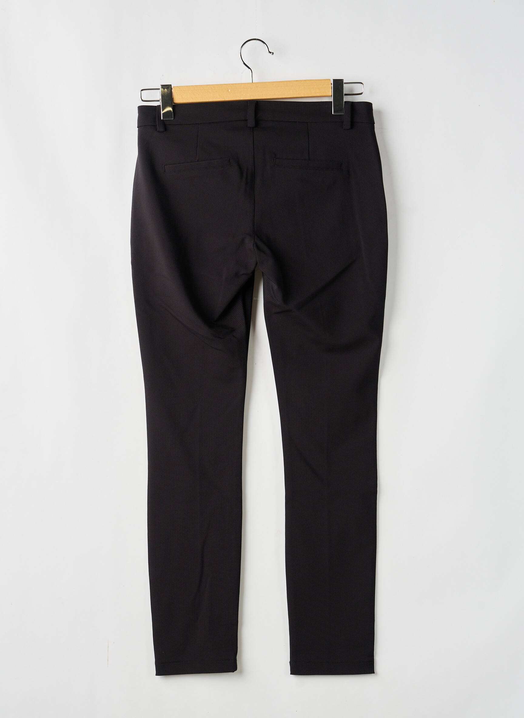 Pantalon 7/8 talie cu cleme mărime normală negru STREET ONE femeie