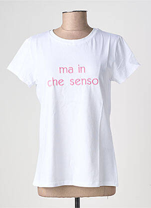 Tricou elasticitate mâneci scurte alb CIVICO 1 femeie
