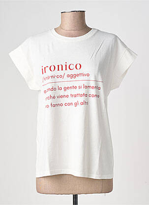 Tricou imprimeu fantezie mâneci scurte roșu CIVICO 1 femeie