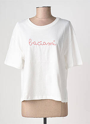 Tricou mâneci lungi mâneci lungi alb LUMINA femeie